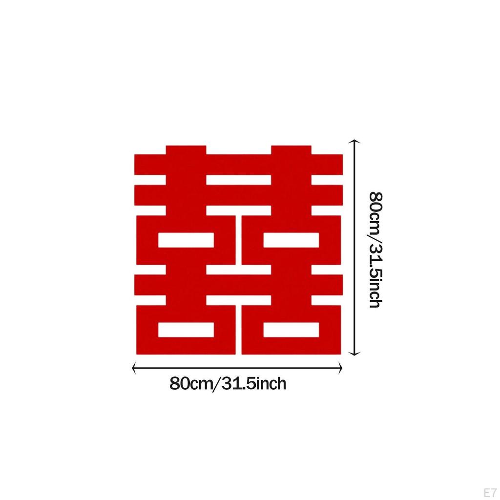 Stickers for Doors Chinese Wedding Decoration Paper Ornament Photo Requisite