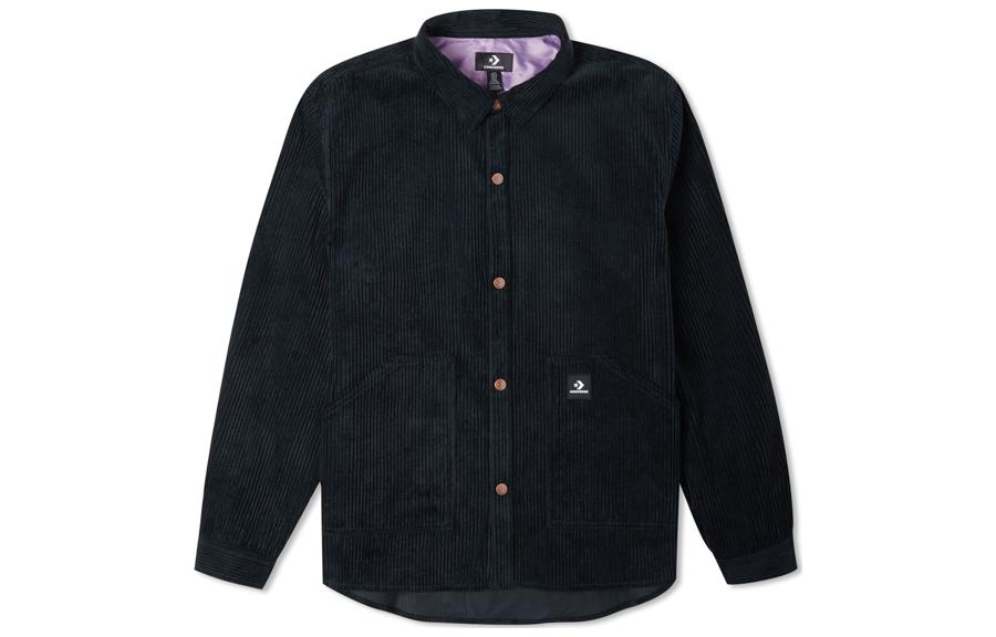 Converse Shirts Men s Black Lapel Moderate Workwear 10024006-A01 L
