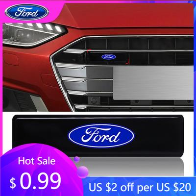 Car Sticker Car Styling  Car Front Hood Grille Logo LED Light For Ford Focus Mondeo MK1 MK2 MK4 MK3 Fiesta ST Line Transit Escap