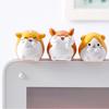 Set of 6 Mini Resin Hamsters Cute Car Accessories for Men Women, Funny Car Interior Ornaments for Car Rearview Mirror Dashboard Decorations