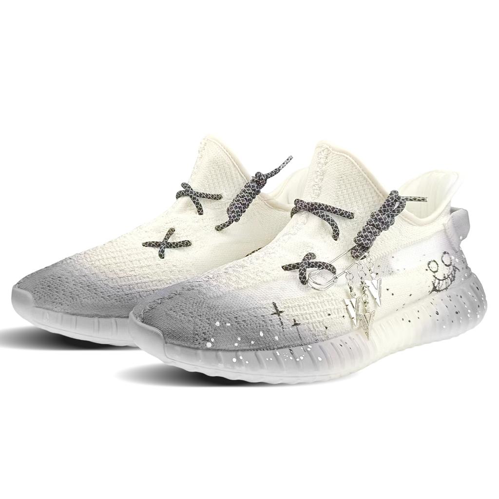 adidas Originale Yeezy Boost 350 V2 Abriebfest Abriebfest Niedrig geschnitten Freizeitschuhe Unisex Weiß HQ6316(Team373-)