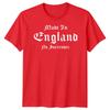 Made In England No Surrender English Countries Unisexs Unisexs Graphic Tee