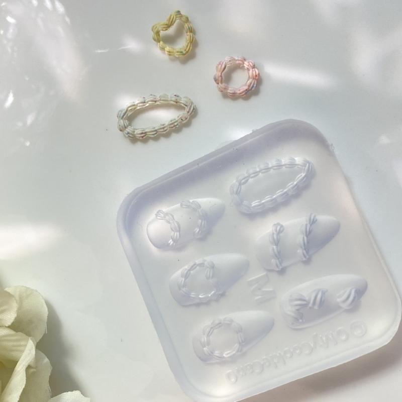 Cake Cream 3D Silicone Carving Jewelry Nail Mold Diy Design Nail Art Nails Decorations Template For Nail Charms Manicure