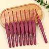 2-10mm Crochet 9pcs/Set Hooks Frosted Silicone Handle Aluminum Handmade DIY Hook Crochet Sweater Weaving Knitting Sewing Tool