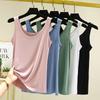 Women's U Neck Sleeveless Tank Top Loose Fit Casual Modal Solid Color Summer Camisole Basic Layering Top
