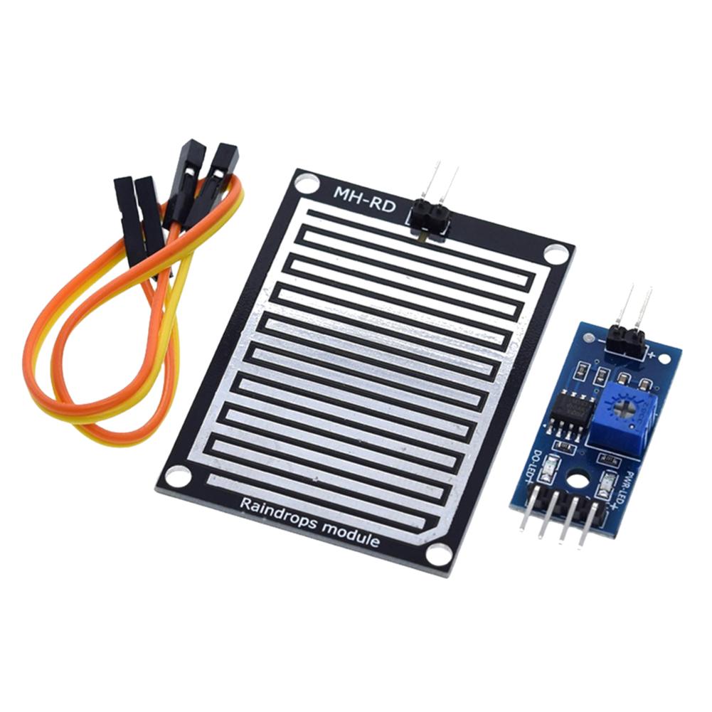 

1-10PCS Snow Raindrops Detection Sensor Module Rain Weather Module Humidity For Arduino Relay Control Module Rain Water Sensor