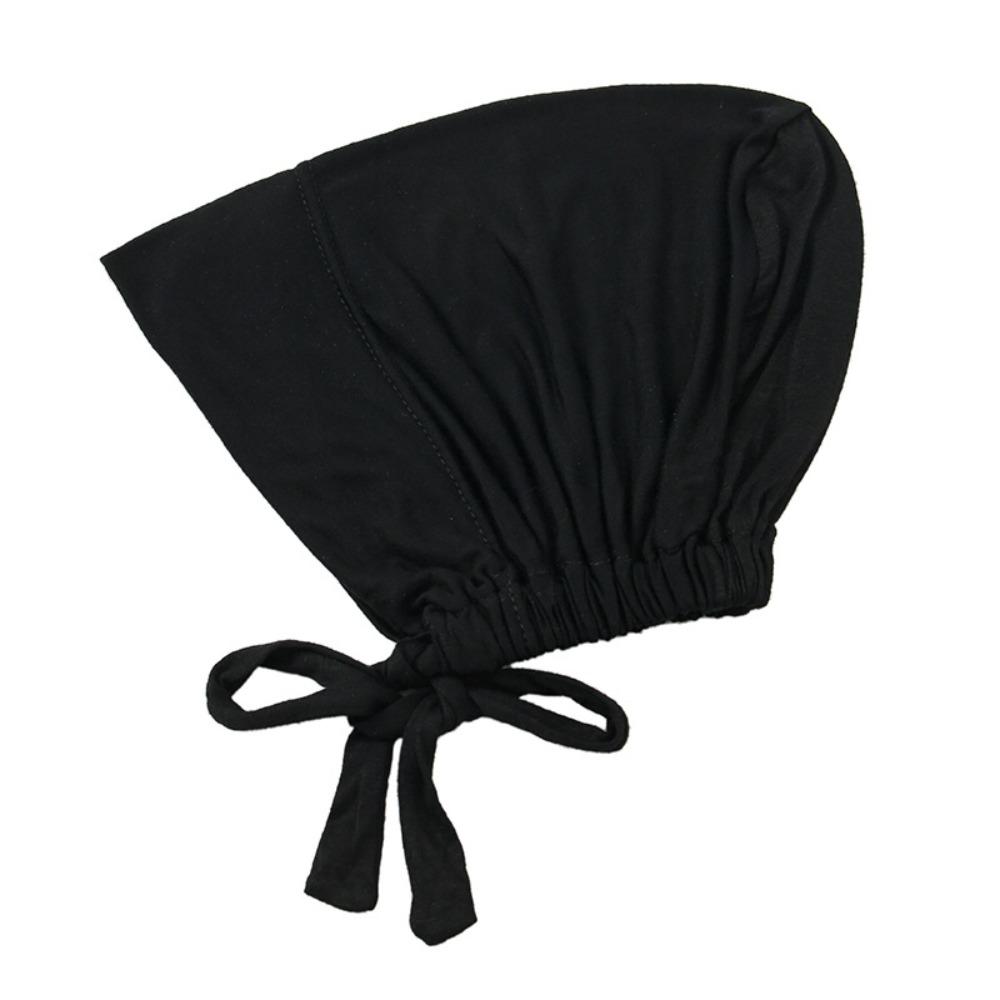 Solid Color Modal Headscarf Soft Modal Hijab Caps Inner Cap Islamic Underscarf  Islamic Headwear