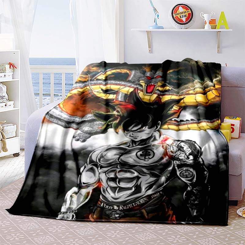 Eine Anime-Decke im Dragon Ball-Design ist perfekt für Nickerchen, Sofas, Wohnzimmer, Büros, Schlafzimmer und andere ähnliche Räume.