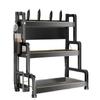 Multifunctional Kitchen Countertop Seasoning Rack with Salt Storage Jars