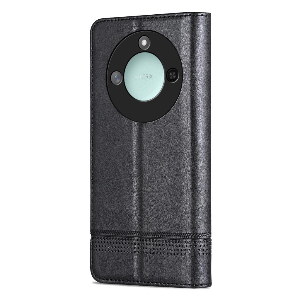 For Honor X60 5G Case Cowhide Texture PU Leather Wallet Phone Cover
