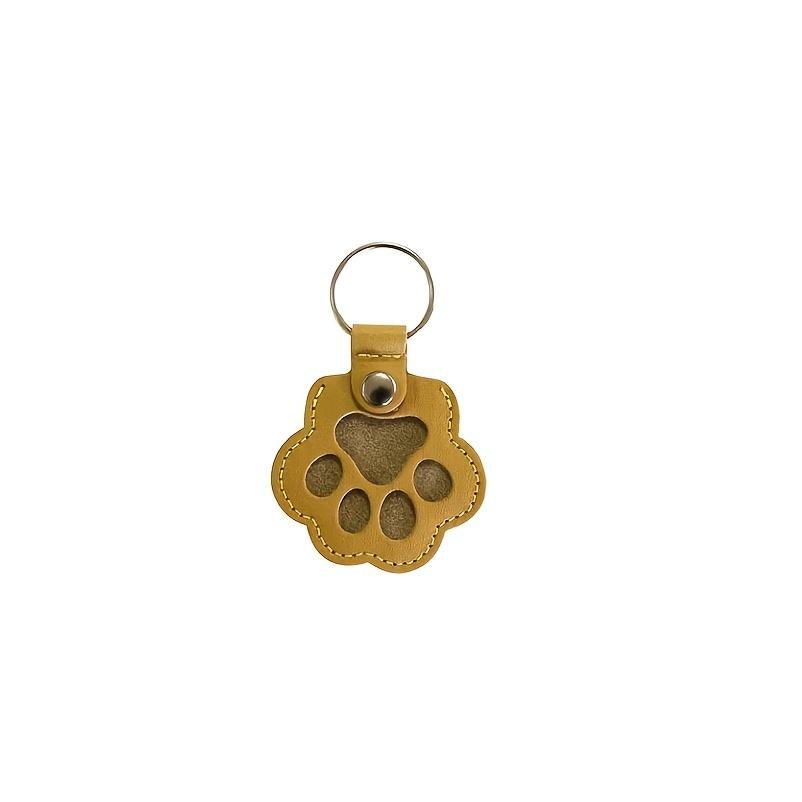 Commemorative Leather Pet Hair Storage Bag - Multi functional Portable Keychain