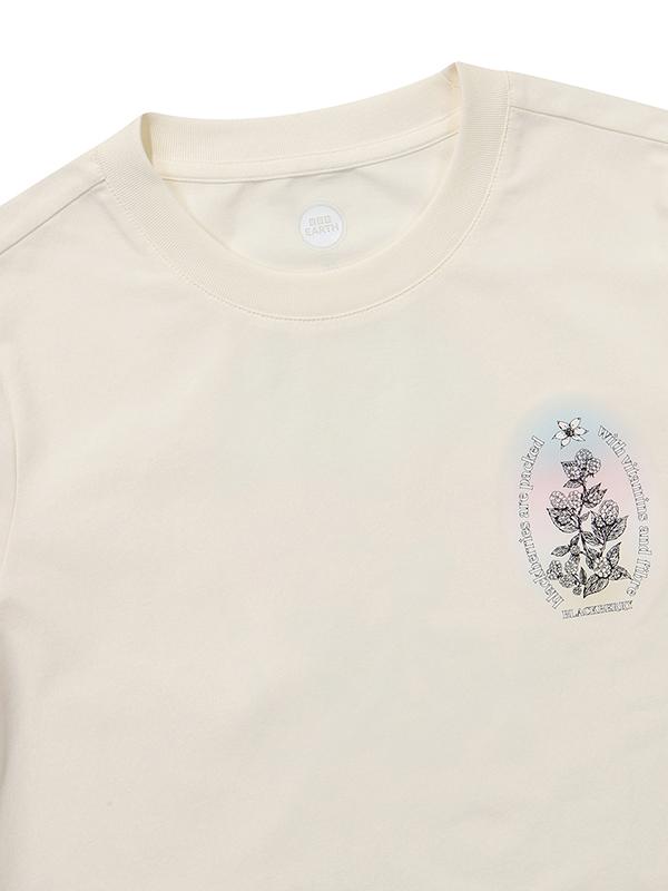 BBC EARTH Gradient Artwork Short Sleeve T-Shirt_Ivory