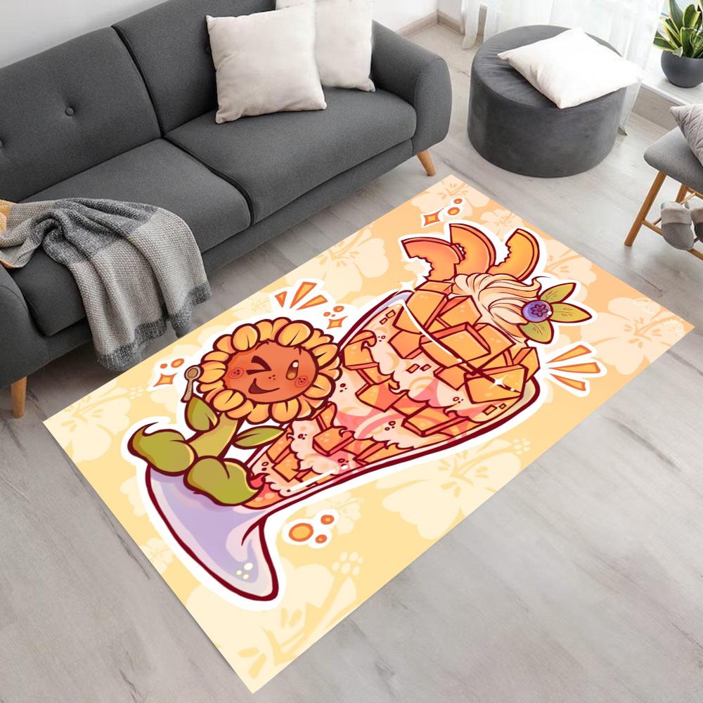 Plants Vs Zombies Carpet Perfect For Game Room Kitchen Balcony Bedrooms Antislip Carpet Anime Office Decor