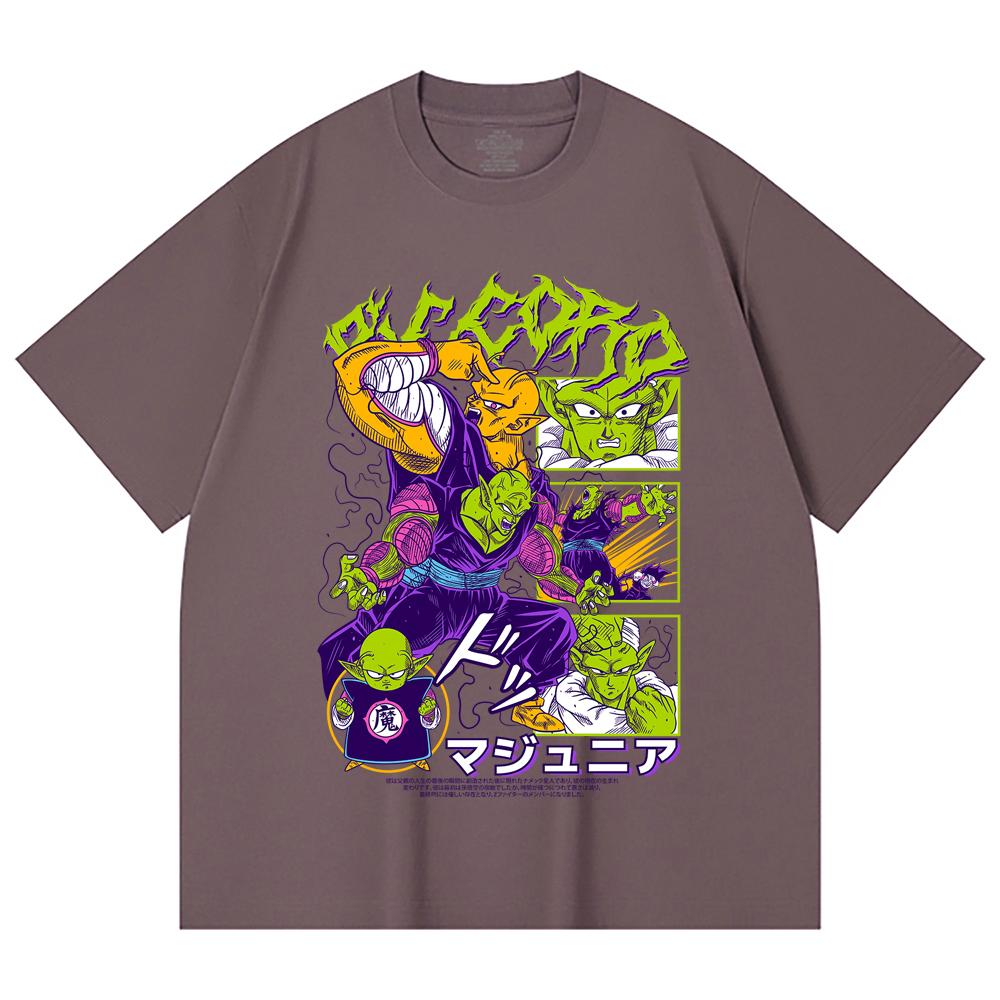 230 Gsm 100% Cotton Dragon Ball V3 Piccolo Print Unisex Heavy Cotton T Shirt
