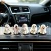 pcs different Halloween ghost figurines, cute mini ghost home decorations, office desk Christmas and Halloween party decorations