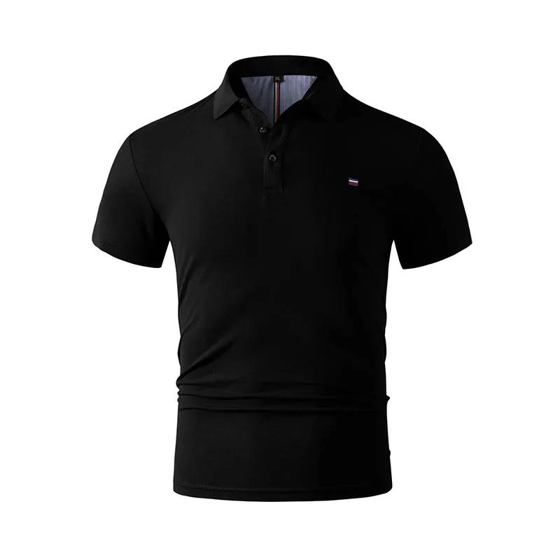 Nouveau Polo à Manches Courtes Brodé Décontracté et Tendance pour Homme Haut Haut de Gamme pour Affaires Été Confortable Polyvalent