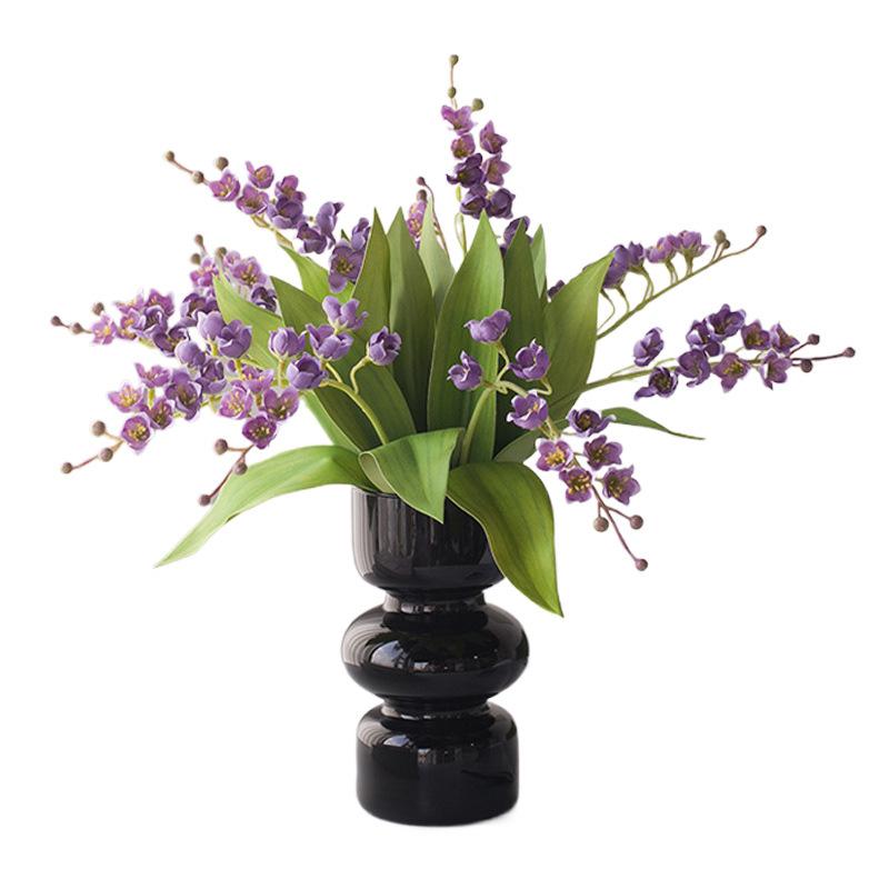 Lily of The Valley Simulation Flower, Hand-held Flower, Bouquet, Wind Chime Fake Flower, Table Flower Arrangement, Silk Flower, Coffee Table Ornament