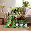 Cartoon Mole Blanket Flannel Blanket Soft Cozy Plush Throw for Sofa Bed Lightweight Home Decoration