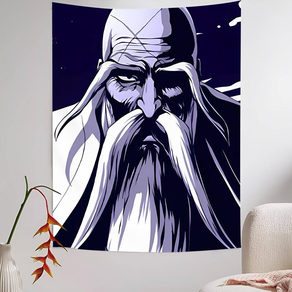 Artistic Japanese Bleach Style Wall Tapestry Lightweight Bohemian Decor for Living Room Home Dormitory Bedroom Interior