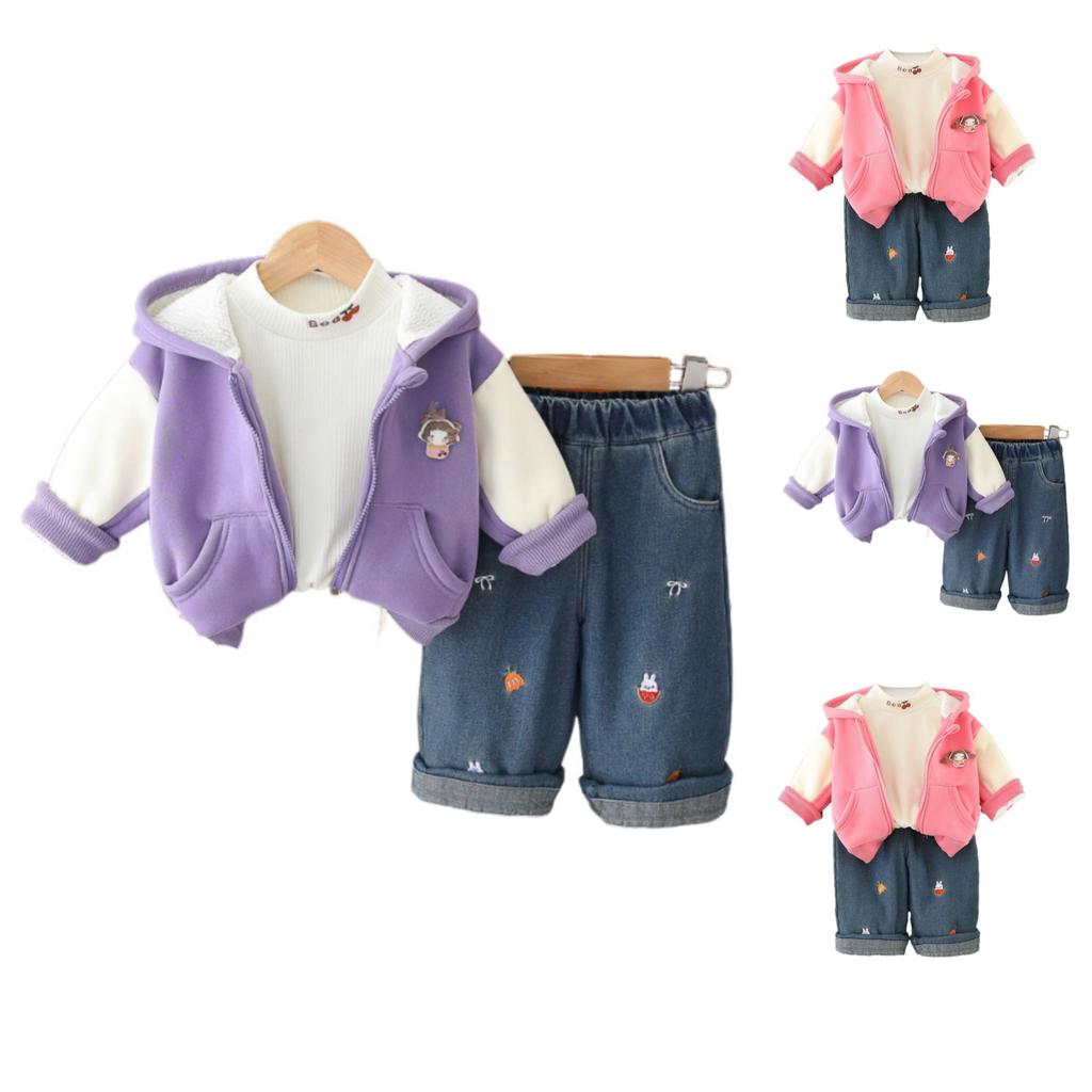 Kids Casual Long-Sleeve Set, Comfortable Daily Wear Outfits