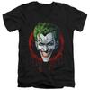 Comics BatUnisex Joker Drip Black TShirt