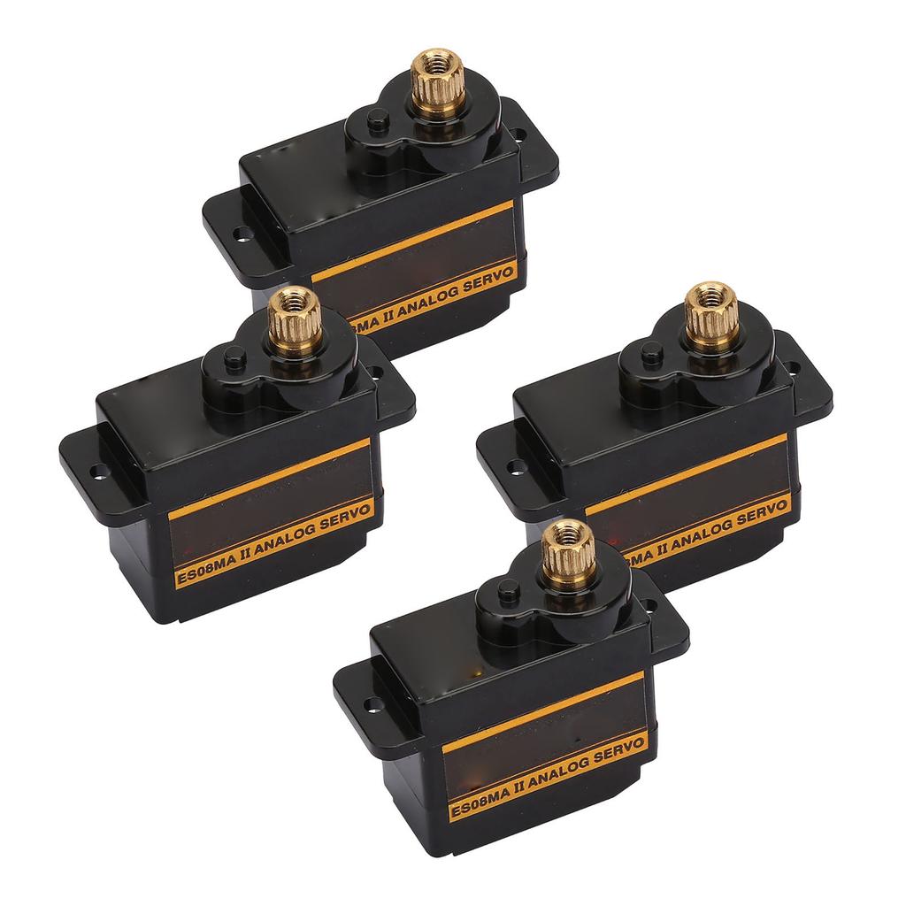 4 Sets Micro Metal Gear Servo 12g 1.8kg.cm 10 Seconds High Speed Analog Servo for Helicopter Model Robot