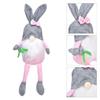 Easter Bunny Gnome Dolls Soft Fabric Long Leg Cute Faceless Gnome Ornament for Home Decoration