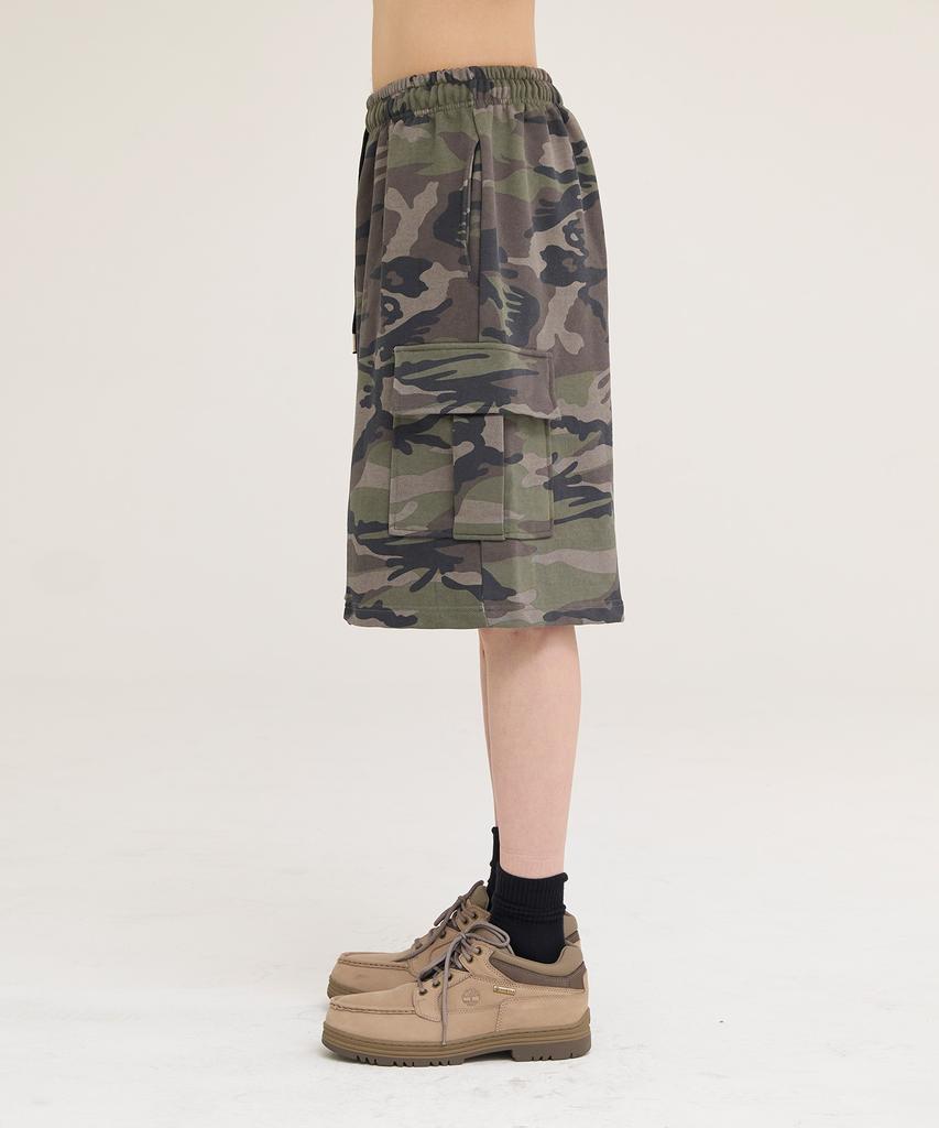 Akesi Soldiers Cargo Sweat Shorts_Khaki