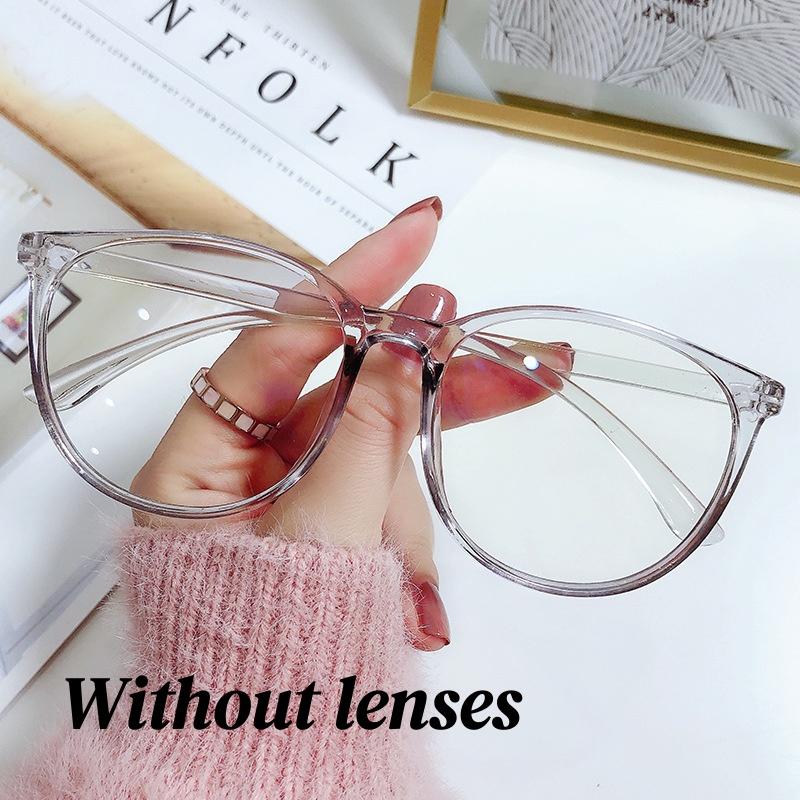 

Fashion Oversized Eyeglasses Frames for Men Women Anti Blue Light Eyewear Korean-style Round Frame of Eyeglasses