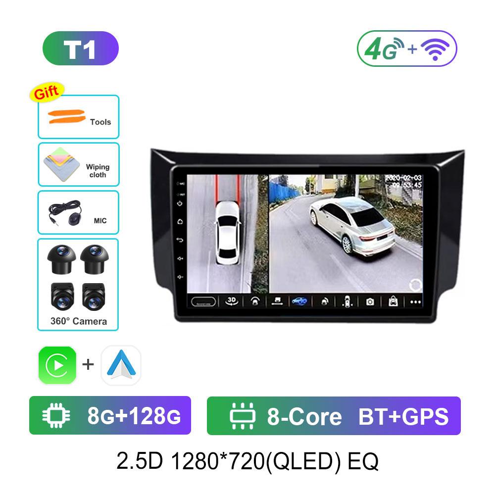 Android 14 Intelligent System for Nissan Sylphy B17 Sentra 12 2012 - 2018 GPS Navi BT Car Video Player WiFi 4G DSP Stereo