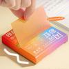 100sheets Pearlescent Sticky Notes Pull-out Sticky Memo Simple Note Paper  Gift