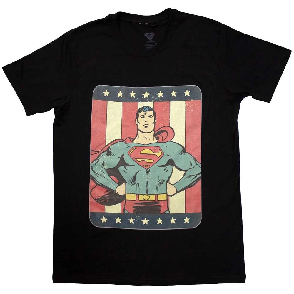 Superman Stripes Logo T Shirt XL