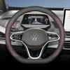 Housse de volant en cuir pour voiture pour Volkswagen Tayron Tharu Tiguan Touareg Teramont TROC TCross Taos Passat Variant Accessoires