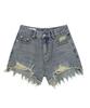 Awodeijeu Cut-Off Vintage Denim Shorts [Vintage Black]