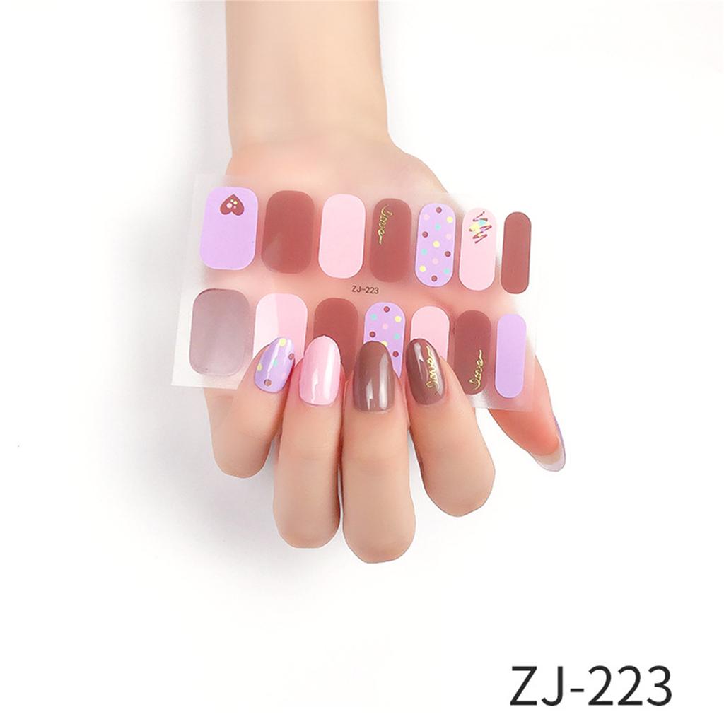 16 Streifen Glitzer-Nagelfolien für Frauen, Nagellackstreifen, selbstklebende Nagellackaufkleber, Fingernagel-Maniküre-Aufkleber