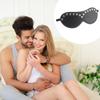 Faux Leather Eyeshade Couples Sex Toy Elastic Strap BDSM Blindfold Eye Mask for Sensory Deprivation Role Play Men Women Intimate Games