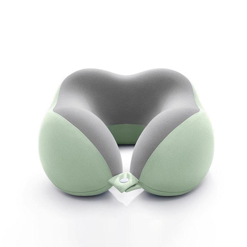 

Эргономичная U-образная подушка для поддержки шеи, 1 шт., для использования в самолете, офисе и автомобиле - Мягкая удобная дорожная подушка с медленным восстановлением, смешанные цвета, without storage box зелёный