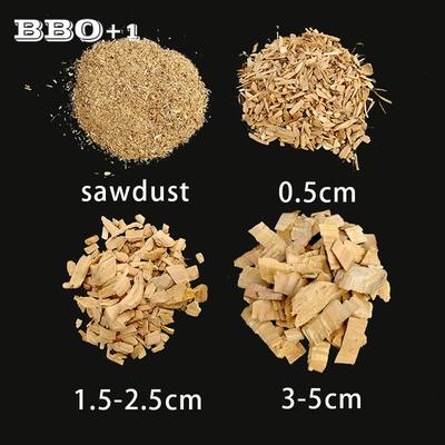 450g Apple Wood Chips Smoking Sawdust Mini Wooden Grilling Chunks Flavor Cook Grill Bacon Fish for Cold Smoke Generator 5 Size