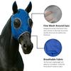 Breathable Mesh Face Mask Mosquito Repellent Horse Face Cover Adjustable Horse Face Mask Eye Protection Equestrian Activities