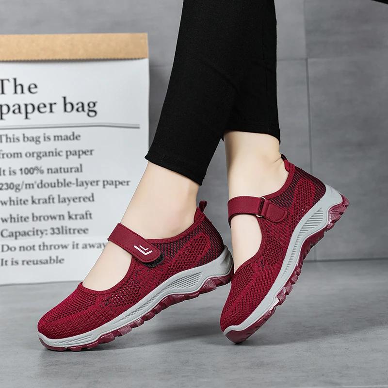 Fashion Summer Women's Casual Shoes High Quality Platform Soft Sole Outdoor Hiking Shoes Lightweight Anti Slip Fitness Sneakers Shoes