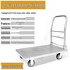 Heavy-Duty Foldable Steel Platform Hand Truck