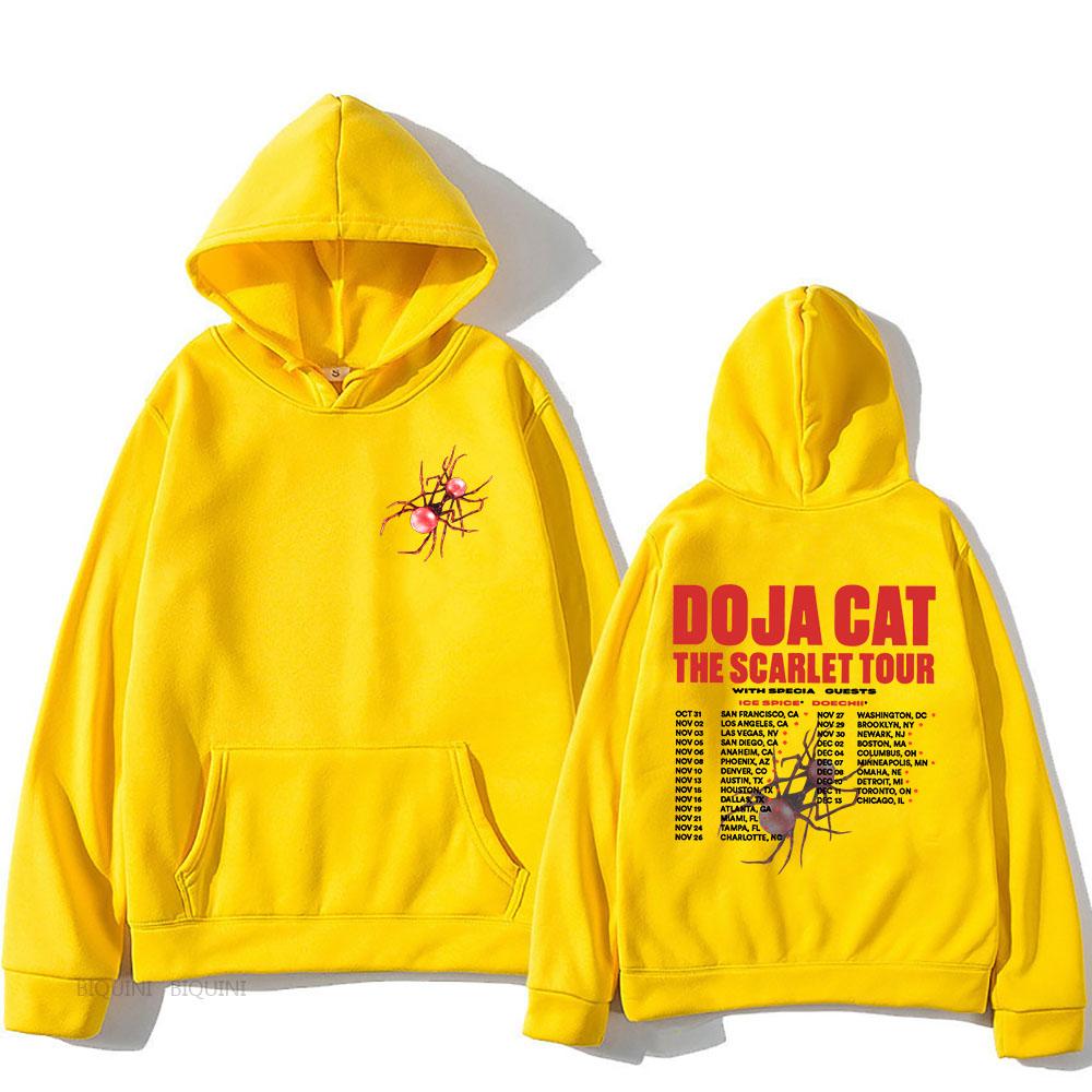 

Doja Cat The Scarlet Tour Худі з довгим рукавом для чоловіків/жінок, толстовки з капюшоном, зручні флісові пуловери, судадери S