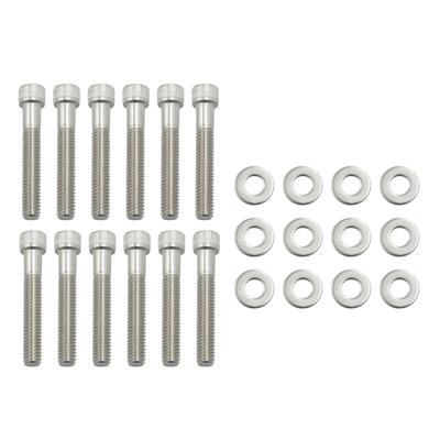 SBF INTAKE MANIFOLD BOLTS STAINLESS STEEL KIT Replacement for FORD 289 302 5.0L 351W SMALL BLOCK