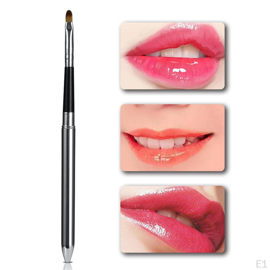 Durable Portable Aluminium Material Tube Lip Brush Wands Pen Make Up Tools