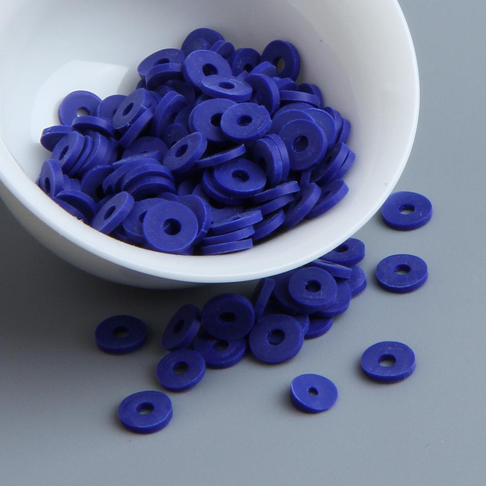 10g DIY Solid Color Polymer Clay Beads for Bracelets & Necklaces - Handmade Spacer Beads