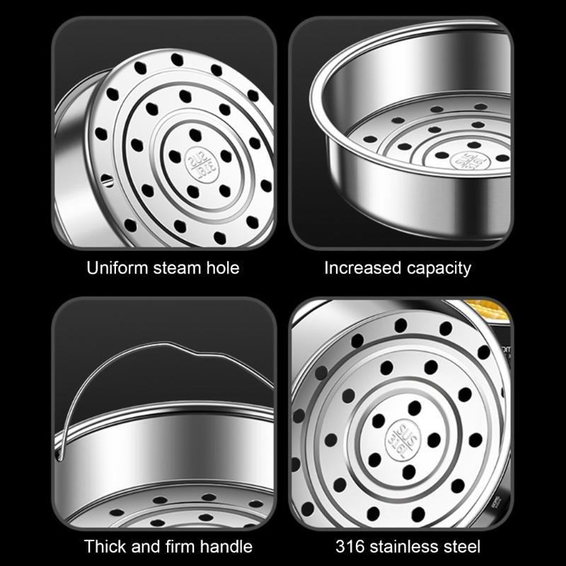 Stainless Steel Steamers Basket Corrosions Resistant Dumplings Steaming Rack Kitchen Accessories for Everyday Use