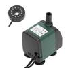Fish Tank Submersible Water Pump with Colorful LED Light Aquarium Silent Fountain PumpGreen EU Plug