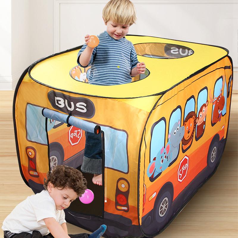 

Kid Foldable Play Tent Indoor Outdoor Tent House Play Toys Garden Car Themed Foldable Tent Ocean Ball Pool Girl Boy Gift Game