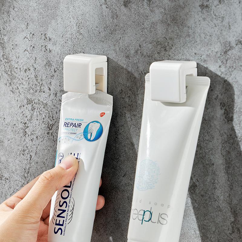 Plastic Adhesive Wall Hook For Bathroom Toothpaste Holder Kitchen Storage Decor