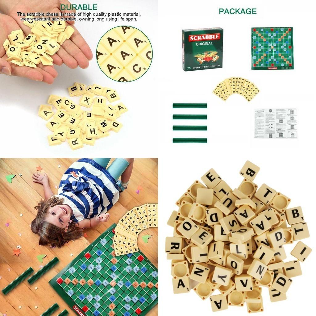 Classic Scrabble Board Game Educational Toy For Kids And Adults